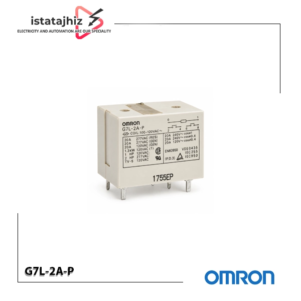 خرید رله امرن مدل G7L‑2A‑P | بوبین 110VDC | 6 پین | 25 آمپر