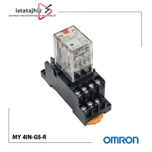 رله امرن Omron MY4IN‑GS‑R 220/240VAC | رله صنعتی چهار کنتاکت 220 ولت AC
