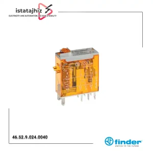 رله شیشهای فیندر 24VDC مدل FINDER 46.52.9.024.0040