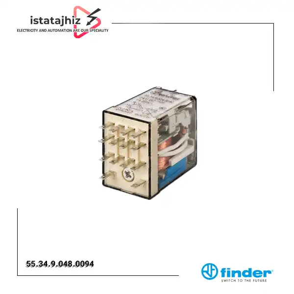 له فیندر 48 ولت 4 کنتاکت 55.34.9.048.0094 2 خرید و قیمت رله فیندر 48 ولت 4 کنتاکت مدل 55.34.9.048.0094 (اصل ایتالیا)