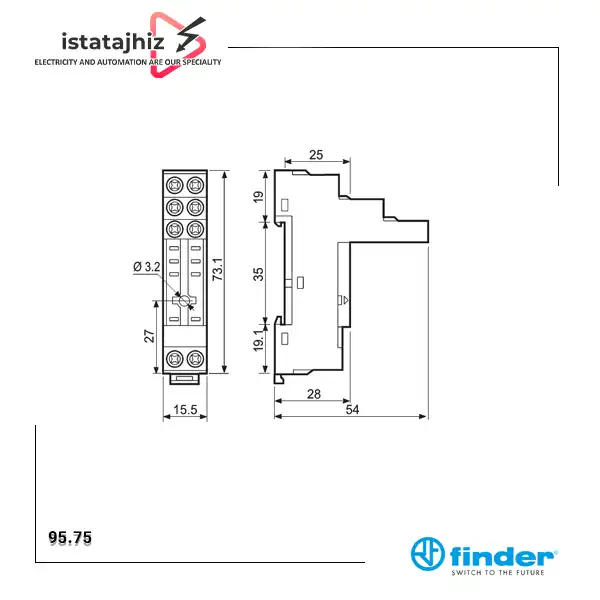 سوکت Finder 95.75 | مشخصات فنی، قیمت و خرید