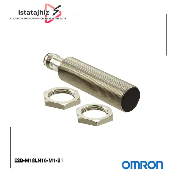 سنسور القایی امرن E2B‑M18LN16‑M1‑B1+ 1 سنسور القایی امرن مدل E2B-M18LN16-M1-B1 قطر18 سوکتی PNP(NO)
