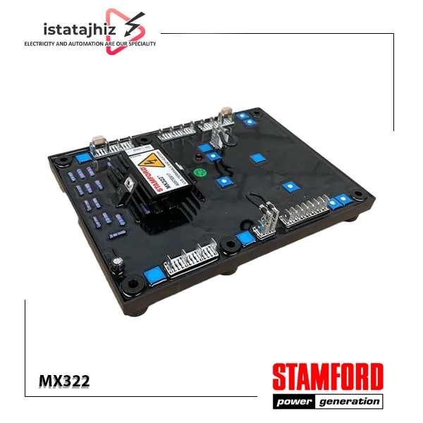 AVR MX322 استمفورد | رگولاتور ولتاژ اتوماتیک سهفاز برای ژنراتورهای براشلس