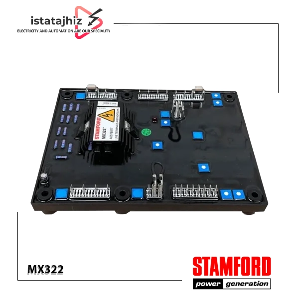 AVR MX322 استمفورد | رگولاتور ولتاژ اتوماتیک سهفاز برای ژنراتورهای براشلس