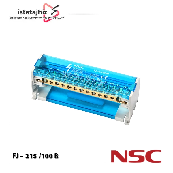 ترمینال توزیع FJ – 215 /100 B 1 ترمینال توزیع FJ-215/100B | 2 پل 100 آمپر 500 ولت