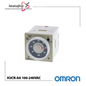 تایمر چند کاره امرن H3CR-A8 100-240VAC 15 تایمر چندکاره امرن OMRON H3CR-A8 100-240VAC با خروجی رلهای DPDT