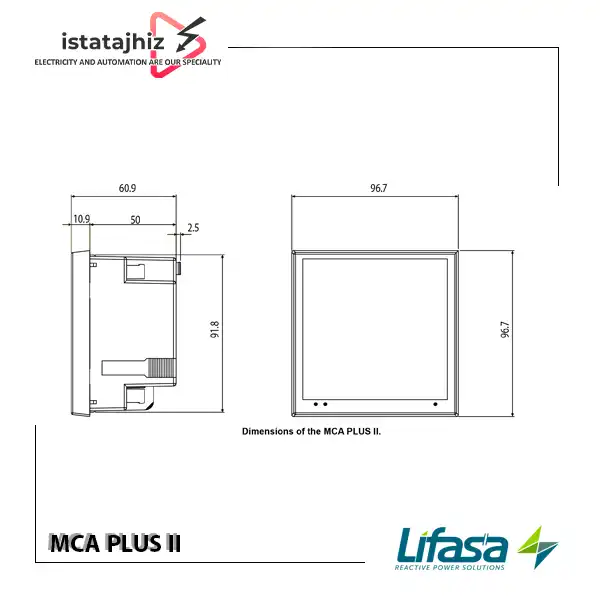 پاور آنالایزر تابلویی LIFASA MCA PLUS II 2 آنالایزر توان LIFASA MCA PLUS II