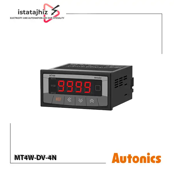 پنل متر سری MT4W-DV-4N آتونیکس 1 پنل متر دیجیتال آتونیکس مدل MT4W-DV-4N برای نمایش ولتاژ DC