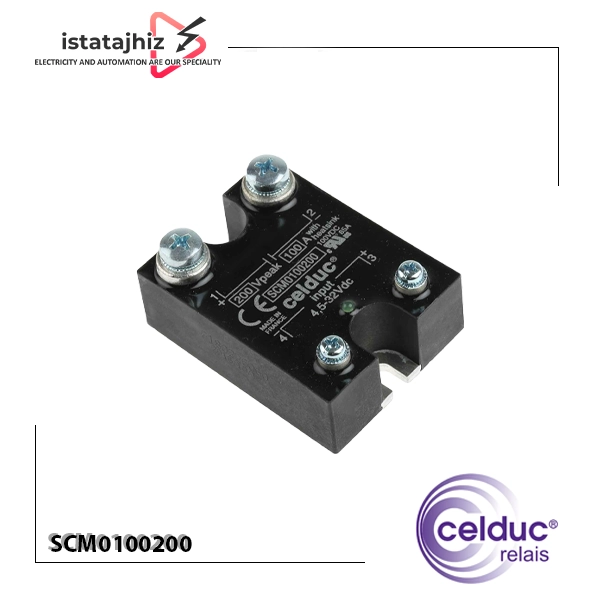 رله SSR تک فاز 100 آمپر سلدوک SCM0100200 1 رله SSR تک فاز 100 آمپر سلدوک SCM0100200