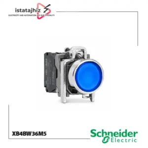 شاستی چراغ دار آبی اشنایدر الکتریک XB4BW36M5 7 شستی چراغدار آبی اشنایدر الکتریک XB4BW36M5 سری Harmony XB4 با LED داخلی و کنتاکت 1NO+1NC