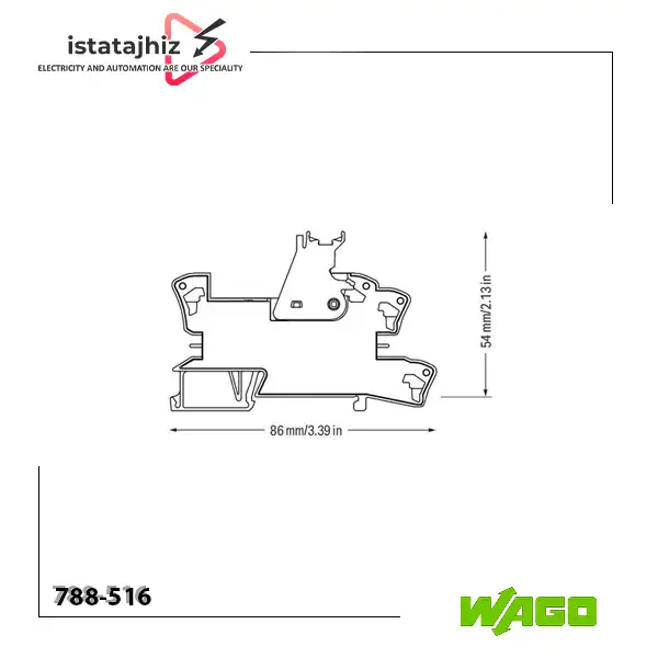 رله دو چنج اور 8 آمپر 220Vac WAGO 788-516 5 نقشه مدار رله دو چنج اور 8 آمپر WAGO 788-516