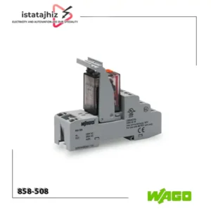 رله چهار چنج اور 5 آمپر 220Vac WAGO 858-508 3 رله چهار چنج اور 5 آمپر WAGO 858-508 با ورودی 230VAC