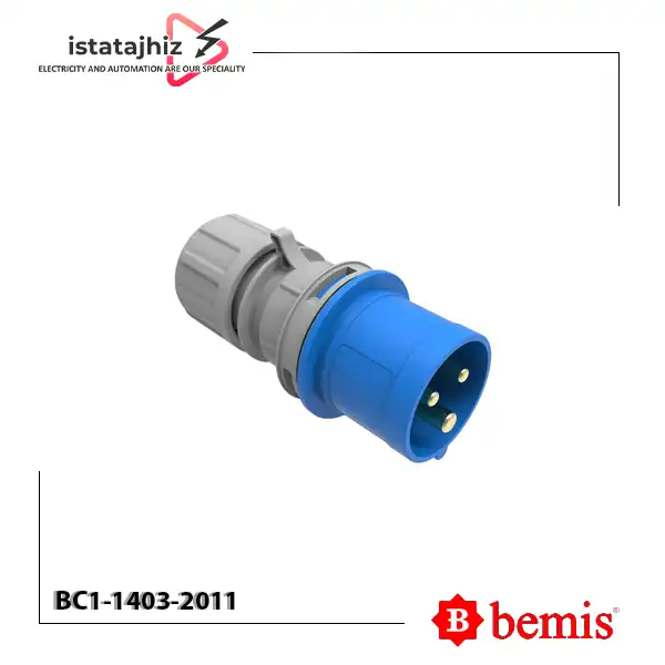 پلاگ 16 آمپر تکفاز بمیس BC1-1403-2011 1 پلاگ 16 آمپر تکفاز بمیس BC1-1403-2011