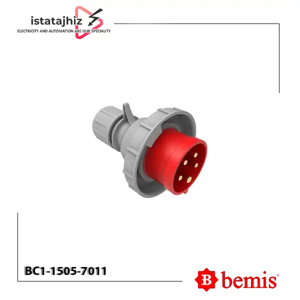 پلاگ 16 آمپر سه فاز بمیس BC1-1505-7011 1 Code: BC1-1504-7535 Type: Low voltage 90° Surface Socket Amp: 16 A Poles: 3P+E Voltage: 380 - 415 V Hz: 50/60 Hour: 6h IP67 Water Proof ضد آب With screw terminals Housing material: PA6 / ABS Contacts: Brass سوکت روکار یا مادگی دیواری 16 آمپر سه فاز چهار شاخه 4 پین ضد آب بمیس ترکیه IP67 Made In Turkey / Bemis نماینده انحصاری بمیس ترکیه در ایران Exclusive agent of Bemis in Iran