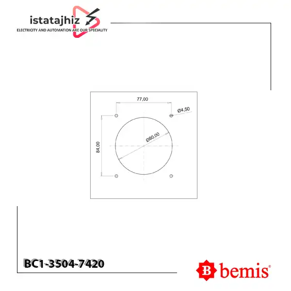 سوکت تابلویی توکار سه فاز چهار شاخه بمیس BC1-3504-7420 3 سوکت تابلویی توکار سه فاز چهار شاخه بمیس BC1-3504-7420