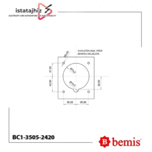 سوکت تابلویی توکار Bemis BC1-3505-2420