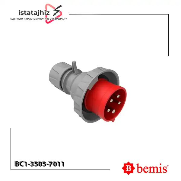 پلاگ 32 آمپر سه فاز ضد آب بمیس BC1-3505-7011 1 پلاگ 32 آمپر سه فاز ضد آب بمیس BC1-3505-7011