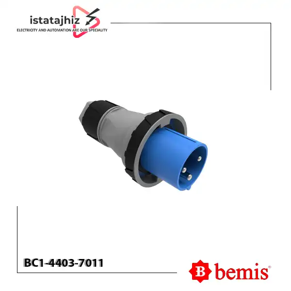 پلاگ ضد آب 63 آمپر بمیس BC1-4403-7011 1 پلاگ بندری 63 آمپر بمیس BC1-4403-7011