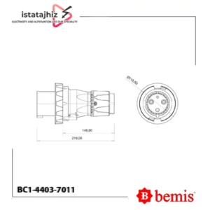 پلاگ بندری 63 آمپر بمیس BC1-4403-7011