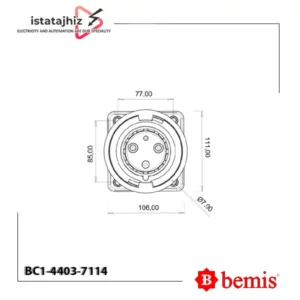 پلاگ تابلویی توکار تکفاز Bemis BC1-4403-7114