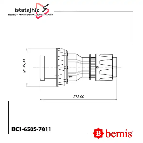 پلاگ بندری سه فاز BC1-6505-7011 Bemis 2 پلاگ بندری سه فاز BC1-6505-7011 Bemis