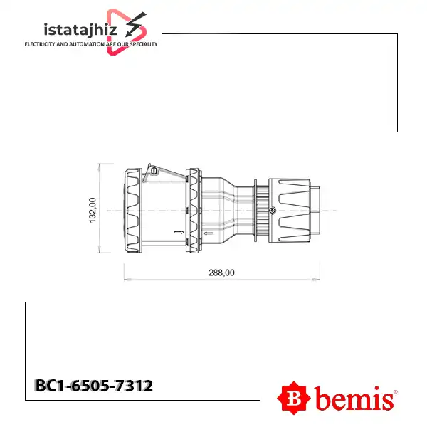 سوکت سیار کانکتور 5 پین بمیس BC1-6505-7312 2 سوکت سیار کانکتور 5 پین بمیس BC1-6505-7312