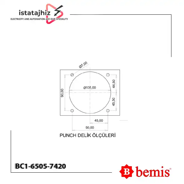 سوکت تابلویی توکار 45 درجه بمیس BC1-6505-7420 3 سوکت تابلویی توکار 45 درجه بمیس BC1-6505-7420
