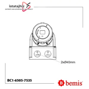 سوکت روکار 90 درجه Bemis BC1-6505-7535