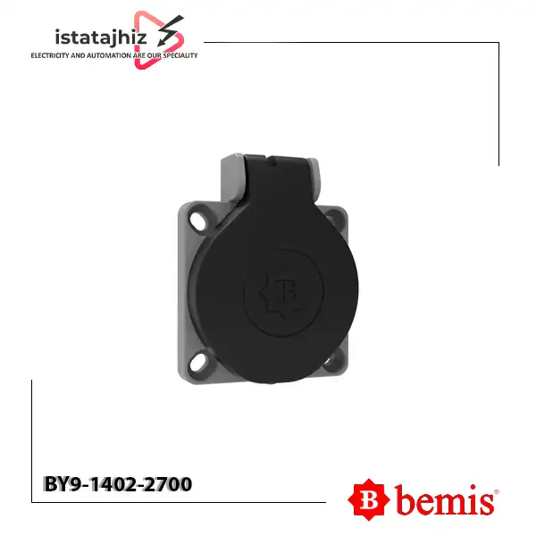 سوکت توکار 2 پین مشکی بمیس BY9-1402-2700 1 سوکت توکار 2 پین مشکی بمیس BY9-1402-2700