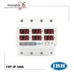 محافظ ولتاژ و جریان سه فاز 100 آمپر JBH CVP-3P-100A