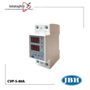 محافظ ولتاژ و جریان تک فاز 80 آمپر JBH مدل CVP-S-80A1-2