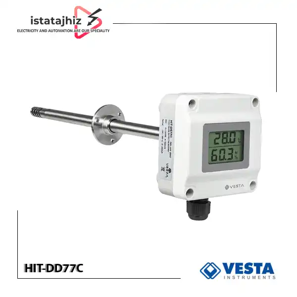 ترانسمیتر دما و رطوبت کانالی Vesta مدل HIT-DD77C 1 ترانسمیتر دما و رطوبت کانالی Vesta مدل HIT-DD77C