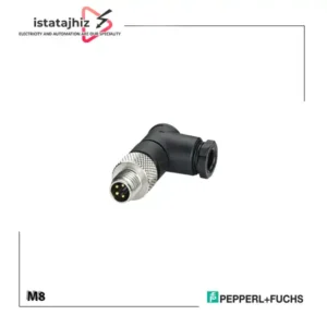 کانکتور سنسور M8 نری 4 پین 90 درجه 9 کانکتور M8 نری ۴ پین