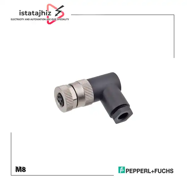 سوکت M8 مادگی 5 پین زاویهدار 90 درجه 1 سوکت M8 مادگی 5 پین زاویهدار 90 درجه