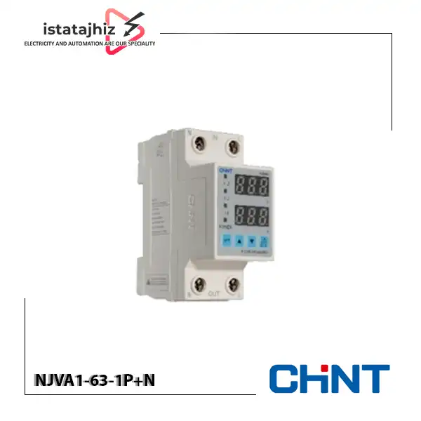 محافظ ولتاژ و جریان تک فاز CHINT NJVA1-63-1P+N 1 محافظ ولتاژ و جریان تک فاز CHINT NJVA1-63-1P+N