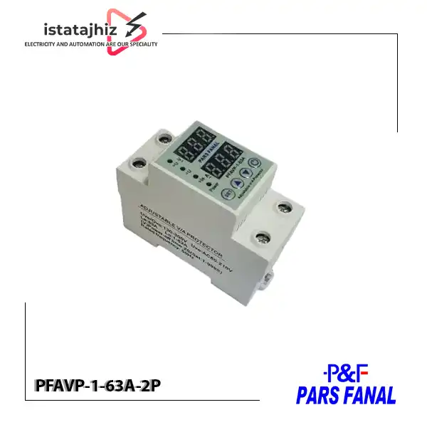 محافظ ولتاژ و جریان تک فاز 63 آمپر پارس فانال 2 محافظ ولتاژ و جریان تک فاز 63 آمپر پارس فانال - تصویر 2