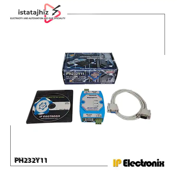 مبدل و ریپیتر RS-232 ایزوله IP Electronix PH232Y11 3 محتویات جعبه مبدل و ریپیتر RS-232 ایزوله IP Electronix PH232Y11