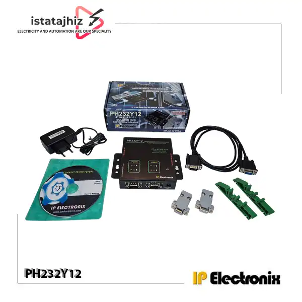 مبدل و ریپیتر RS-232 یک به دو IP Electronix PH232Y12 4 جعبه و متعلقات مبدل RS-232 یک به دو IP Electronix PH232Y12