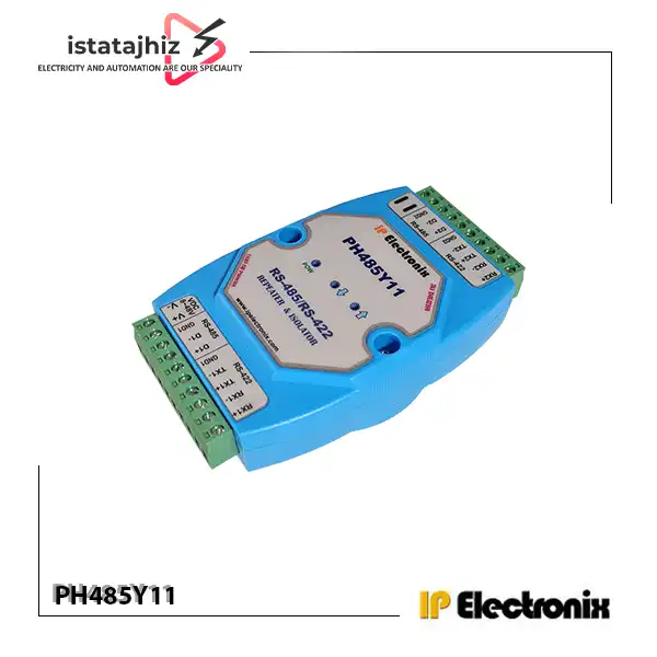 مبدل و ایزولاتور RS-485/RS-422 یک به یک IP Electronix PH485Y11 2 نمای بغل مبدل و ریپیتر RS-485/RS-422 ایزوله IP Electronix PH485Y11