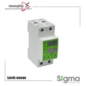 رله تک فاز محافظ ولتاژ و جریان سیگما الکتریک SAVR-80080 2 رله تک فاز محافظ ولتاژ و جریان Sigma Elektrik SAVR-80080 با قابلیت تنظیم جریان 1 تا 80 آمپر