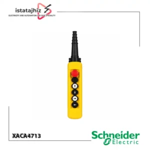 کلید فرمان جرثقیل اشنایدر XACA4713 6 کلید فرمان جرثقیل اشنایدر XACA4713 با ۴ شستی و توقف اضطراری