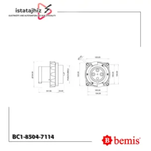 نری تابلویی توکار سهفاز Bemis BC1-8504-7114
