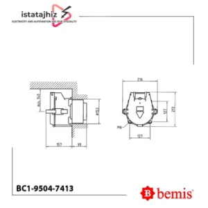 سوکت تابلویی توکار 400 آمپر Bemis BC1-9504-7413