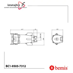 کانکتور صنعتی 400 آمپر Bemis BC1-9505-7312
