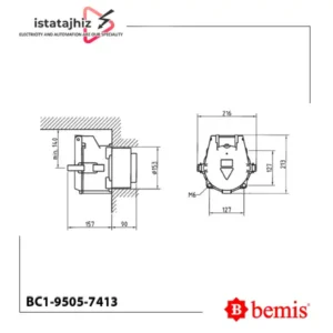 سوکت تابلویی 400 آمپر Bemis BC1-9505-7413