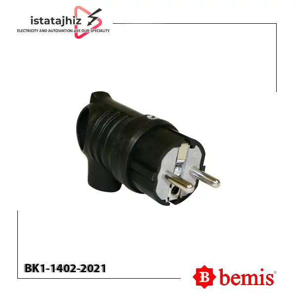 نری 90 درجه 2 پین ارت دار BK1-1402-2021 1 نری 90 درجه 2 پین ارت دار BK1-1402-2021