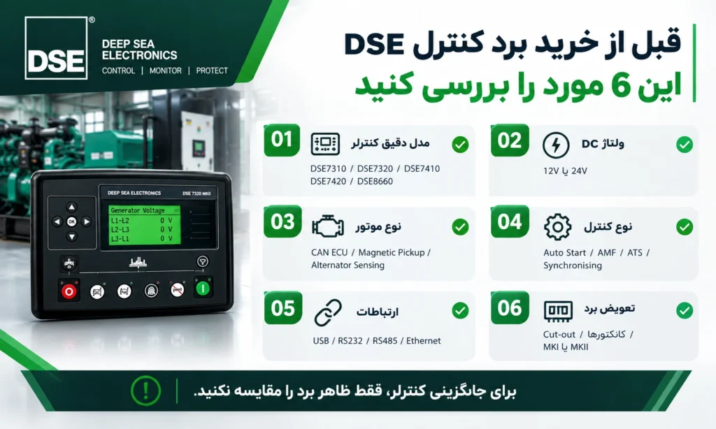 فروش برد کنترل دیزل ژنراتور دیپسی