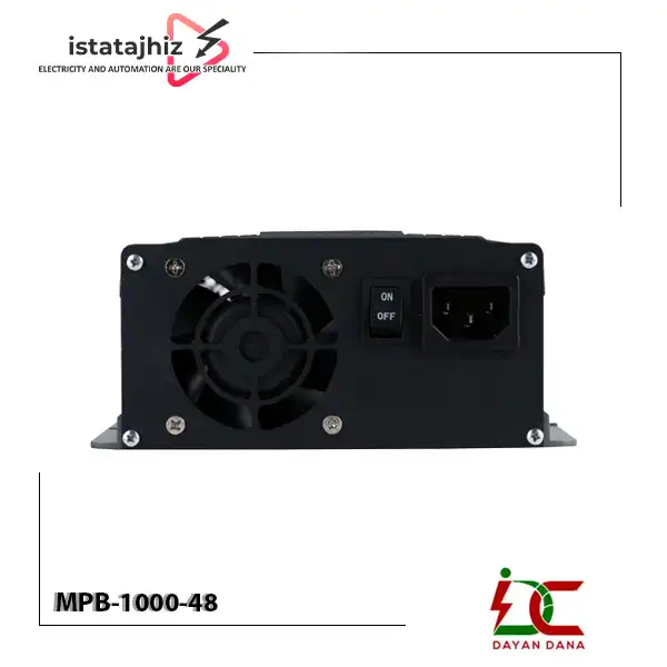 باتری شارژر صنعتی 48 ولت 1000 وات MPB-1000-48 3 باتری شارژر 1000 وات MPB-1000-48