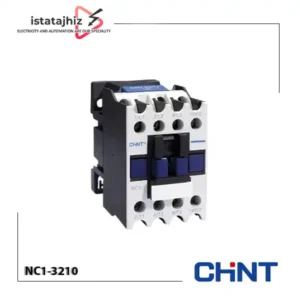 کنتاکتور ۳۲ آمپر سه پل CHINT مدل NC1-3210 با یک کنتاکت کمکی باز