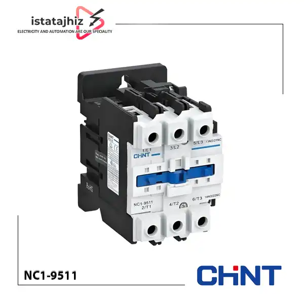 کنتاکتور 95 آمپر CHINT مدل NC1-9511 1 کنتاکتور 95 آمپر سه فاز CHINT مدل NC1-9511 با دو کنتاکت کمکی